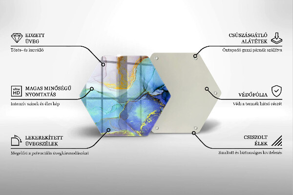 Glas Herdabdeckplatte Gebrochener Goldstein