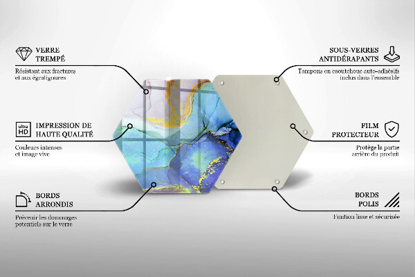 Glas Herdabdeckplatte Gebrochener Goldstein