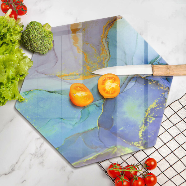 Glas Herdabdeckplatte Gebrochener Goldstein