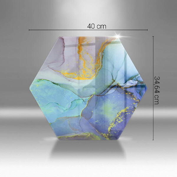 Glas Herdabdeckplatte Gebrochener Goldstein