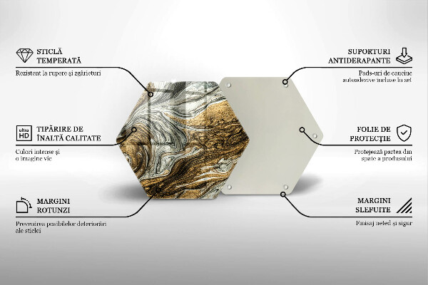 Glas Herdabdeckplatte Reichhaltige Abstraktion