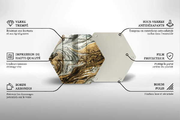 Glas Herdabdeckplatte Reichhaltige Abstraktion