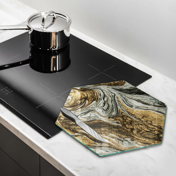 Glas Herdabdeckplatte Reichhaltige Abstraktion