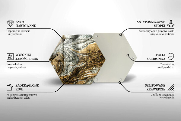 Glas Herdabdeckplatte Reichhaltige Abstraktion