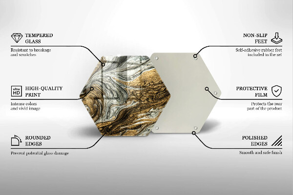 Glas Herdabdeckplatte Reichhaltige Abstraktion