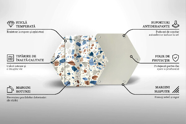 Glas Herdabdeckplatte Dekoratives Steinzeug
