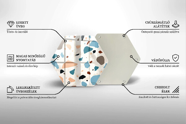 Glas Herdabdeckplatte Dekoratives Steinzeug