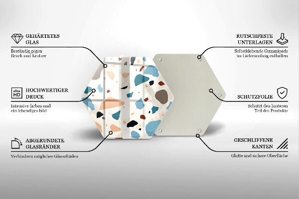Glas Herdabdeckplatte Dekoratives Steinzeug