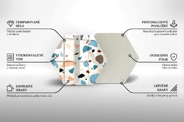 Glas Herdabdeckplatte Dekoratives Steinzeug