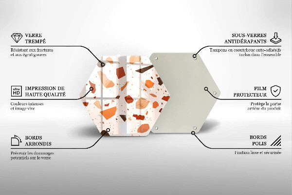 Glas Herdabdeckplatte Dekoratives Steinzeug