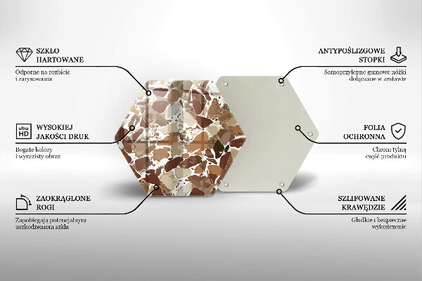 Glas Herdabdeckplatte Dekorative Beizen aus Stein