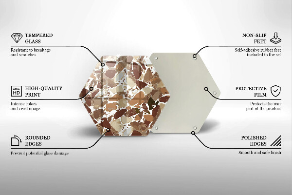 Glas Herdabdeckplatte Dekorative Beizen aus Stein