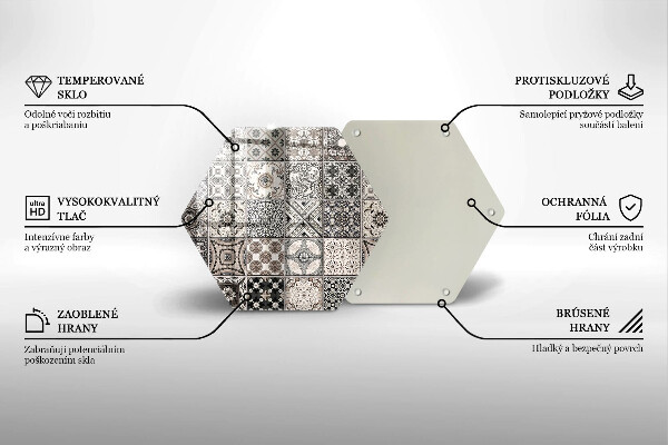 Glas Herdabdeckplatte Dekorative Fliesen