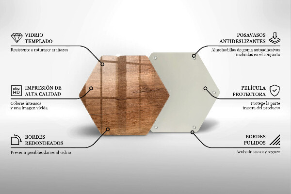 Glas Herdabdeckplatte Holzstruktur