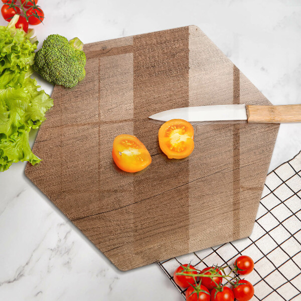 Glas Herdabdeckplatte Holzstruktur