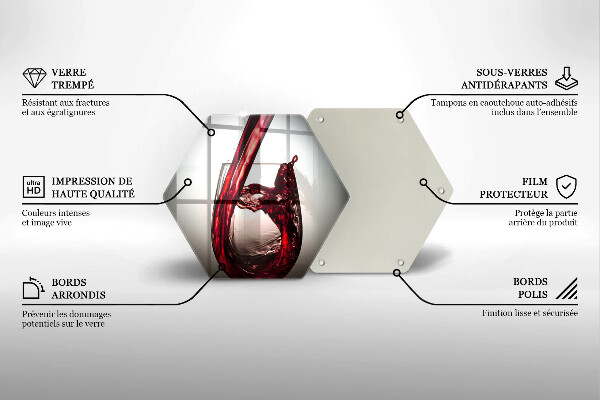 Glas Herdabdeckplatte Glas und Rotwein
