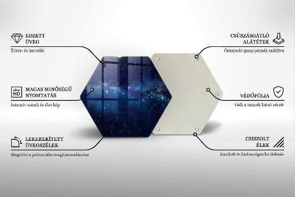 Glas Herdabdeckplatte Weltraum und Sterne