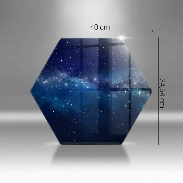 Glas Herdabdeckplatte Weltraum und Sterne