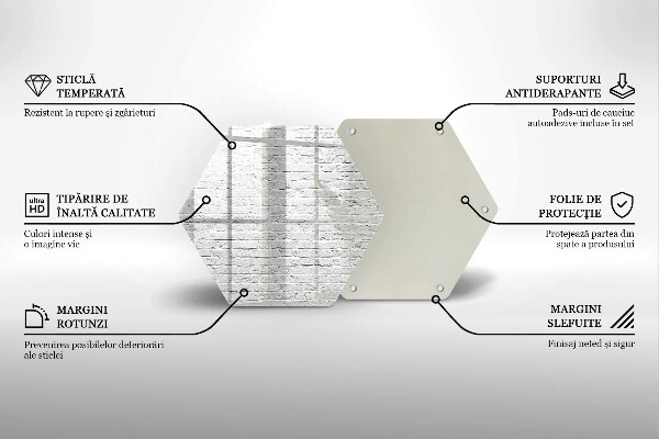 Glas Herdabdeckplatte Backsteinmauer