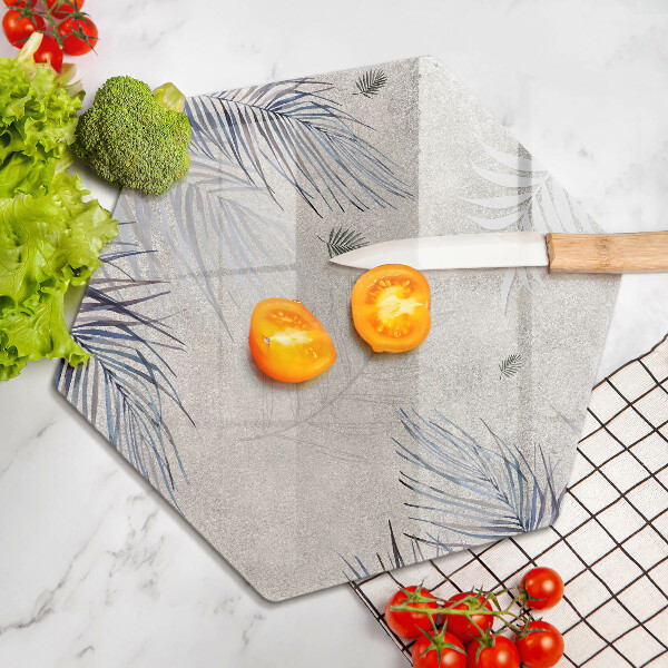 Glas Herdabdeckplatte Subtile Blätter