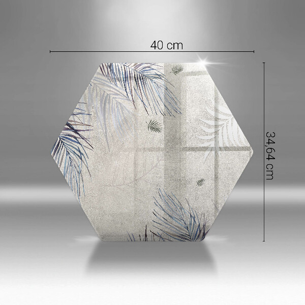 Glas Herdabdeckplatte Subtile Blätter