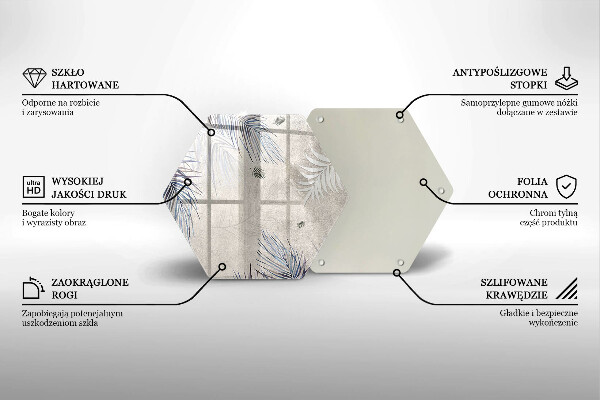 Glas Herdabdeckplatte Subtile Blätter