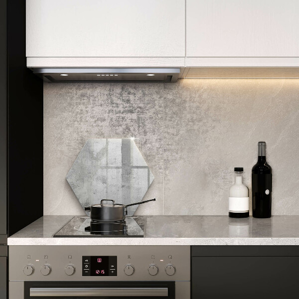 Glas Herdabdeckplatte Betonstruktur