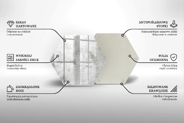 Glas Herdabdeckplatte Betonstruktur