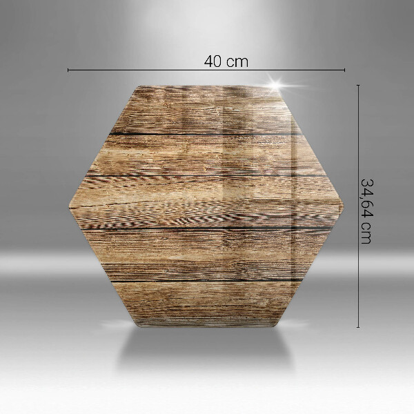 Glas Herdabdeckplatte Bretter mit Holzstruktur