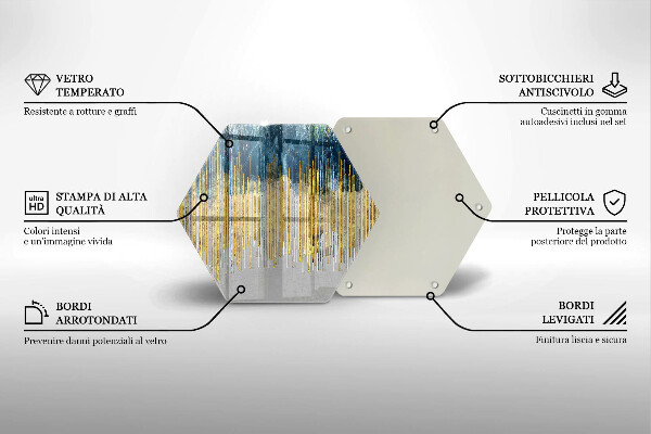 Glas Herdabdeckplatte Designer-Abstraktion