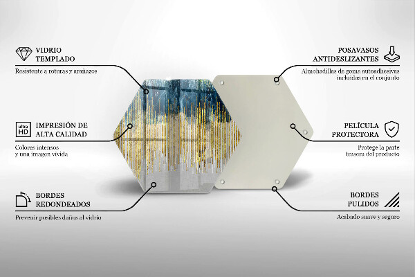Glas Herdabdeckplatte Designer-Abstraktion