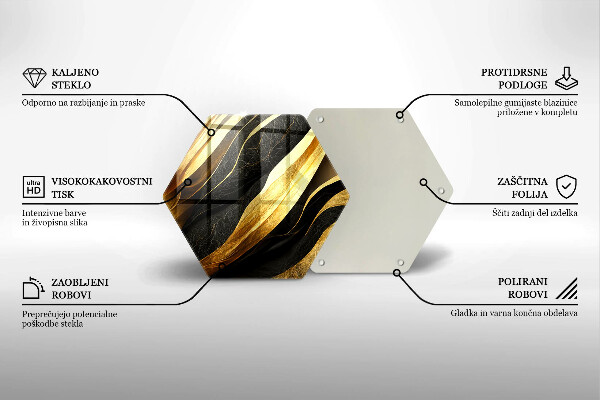 Glas Herdabdeckplatte Elegante Abstraktion
