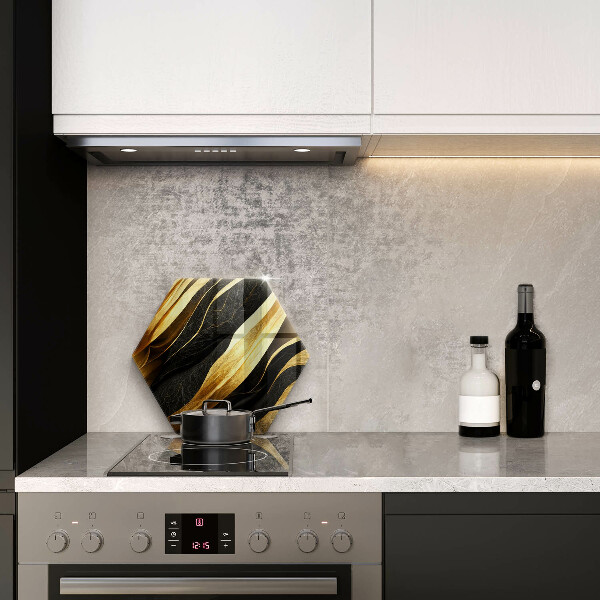 Glas Herdabdeckplatte Elegante Abstraktion