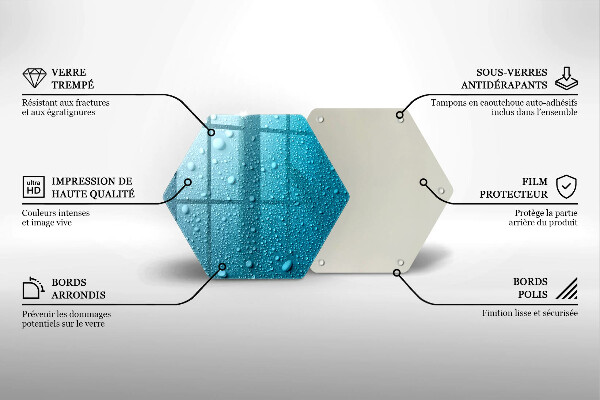 Glas Herdabdeckplatte Wassertropfen