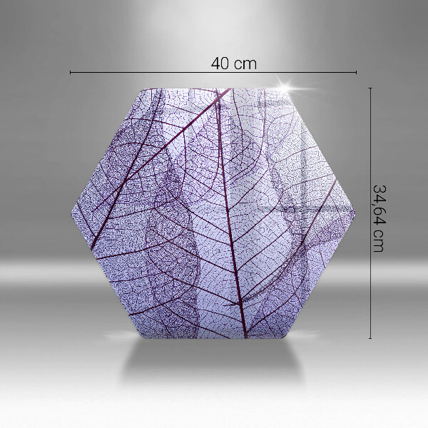 Glas Herdabdeckplatte Blätter mit Adern
