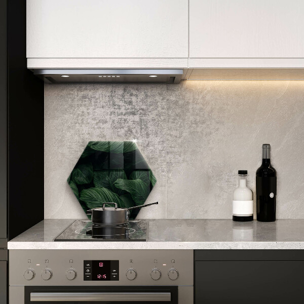 Glas Ceranfeldabdeckung Dunkle Blätter