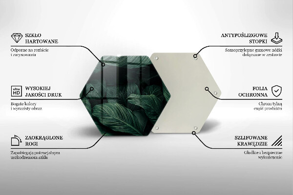 Glas Ceranfeldabdeckung Dunkle Blätter
