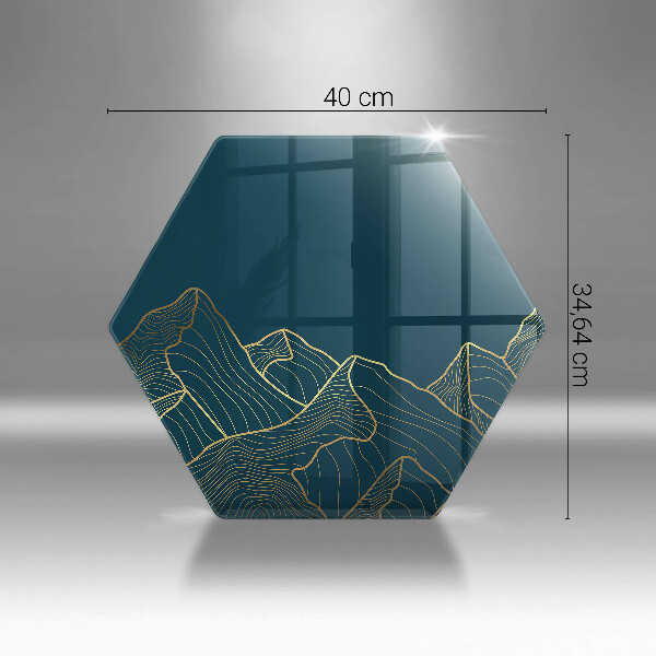 Glas Ceranfeldabdeckung Abstrakte Berge