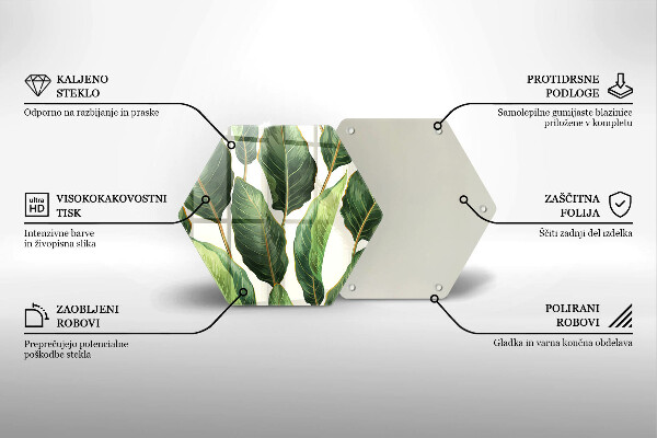 Glas Ceranfeldabdeckung Bananenblätter