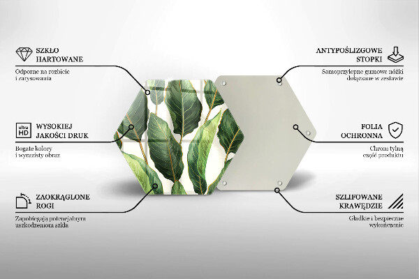 Glas Ceranfeldabdeckung Bananenblätter