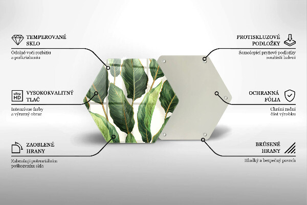 Glas Ceranfeldabdeckung Bananenblätter
