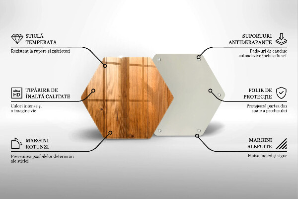 Glas Ceranfeldabdeckung Holzbretter