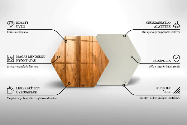Glas Ceranfeldabdeckung Holzbretter