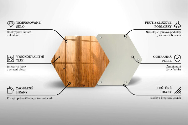 Glas Ceranfeldabdeckung Holzbretter
