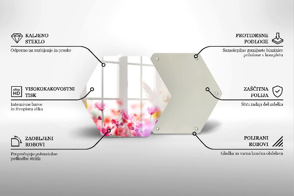 Glas Ceranfeldabdeckung Blumenwiese