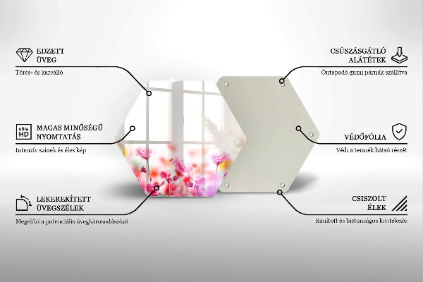 Glas Ceranfeldabdeckung Blumenwiese