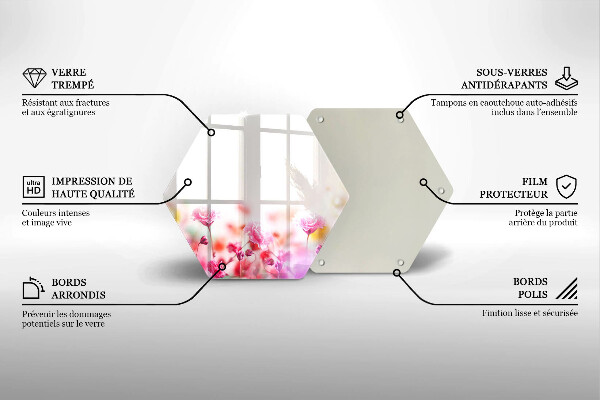 Glas Ceranfeldabdeckung Blumenwiese