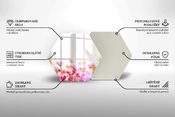 Glas Ceranfeldabdeckung Blumenwiese