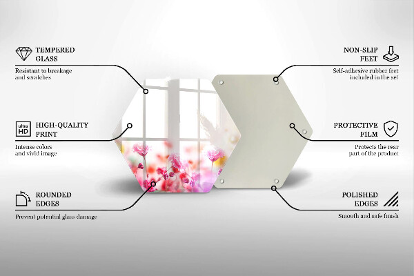 Glas Ceranfeldabdeckung Blumenwiese