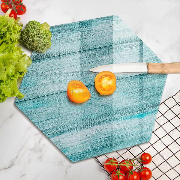 Glas Ceranfeldabdeckung Vintage Holzbretter